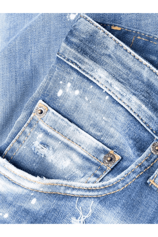 Dsquared2 Medium Spotty Wash Super Twinky Jeans Blue