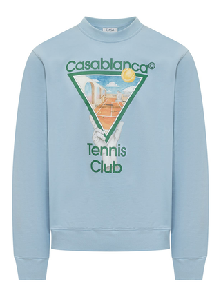 Casablanca Metaphysical Printed Sweatshirt in Blue