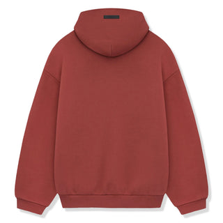 Fear Of God Essentials Fleece Crimson Hoodie (FW24)