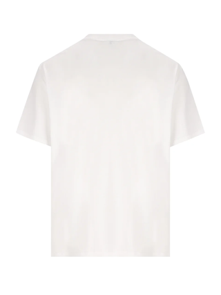Loewe Logo Embroidered Pocket T-Shirt in White