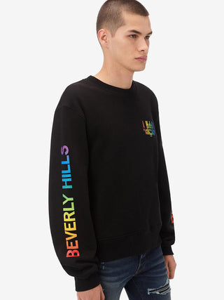 Amiri Exclusive Beverly Hills Printed Sweatshirt in Black