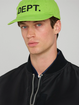 Gallery Dept DEPT. Embroidered Logo Cap in Flo Green