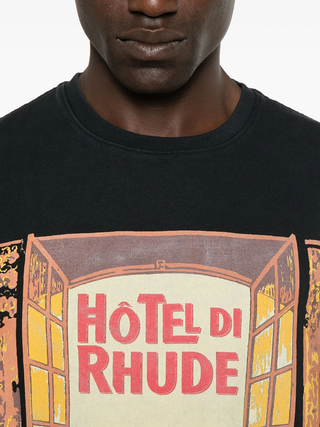 Rhude Hotel di Monaco T-Shirt Black