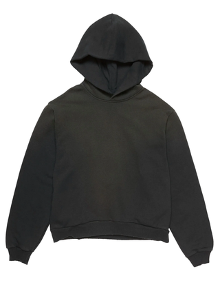 Acne Studios Stockholm Logo Hoodie in Washed Black