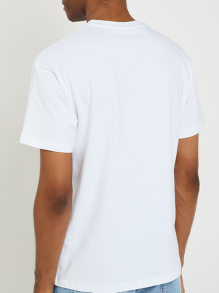 Givenchy Yellow Applique Logo T-Shirt in White