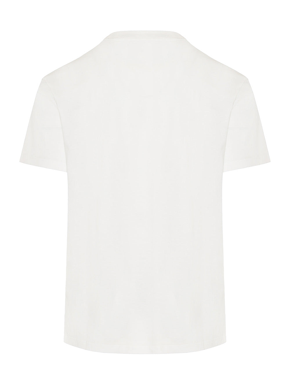 Valentino Small VLOGO Patch Embroidered T-Shirt in White