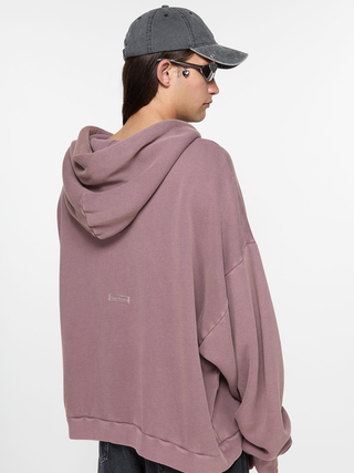 Acne Studios Hooded Sweater in Plum Purple