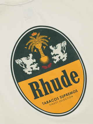 Rhude Tabaco T-Shirt in White