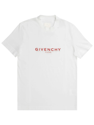 Givenchy x Bstroy Reverse Red Logo Slim Fit T-Shirt in White