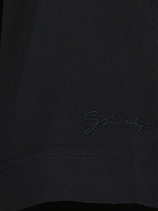 Givenchy Embroidered 4G Logo Print T-Shirt in Black