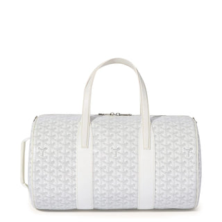 Goyard Barrel 40 Sports Bag White