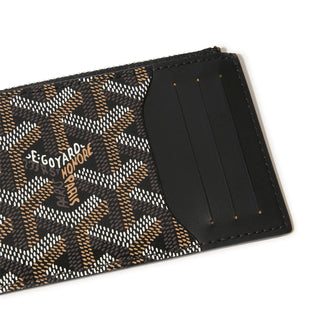 Goyard Bourbon Zipped Black Card Holder