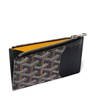Goyard Bourbon Zipped Black Card Holder
