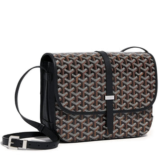 Goyard Goyardine Belvedere II Black MM Messenger Bag
