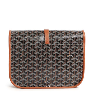 Goyard Goyardine Belvedere II Black Tan MM Messenger Bag