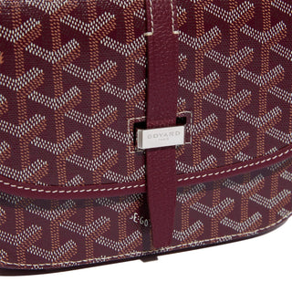 Goyard Goyardine Belvedere II Burgundy PM Messenger Bag