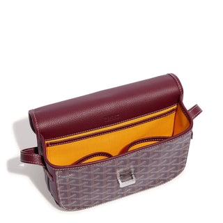 Goyard Goyardine Belvedere II Burgundy PM Messenger Bag