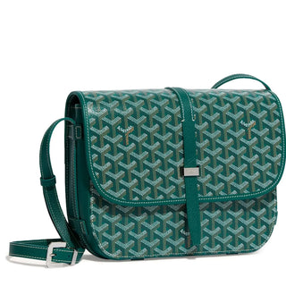 Goyard Goyardine Belvedere II Green MM Messenger Bag