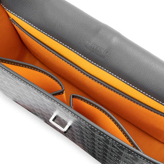 Goyard Goyardine Belvedere II Grey MM Messenger Bag