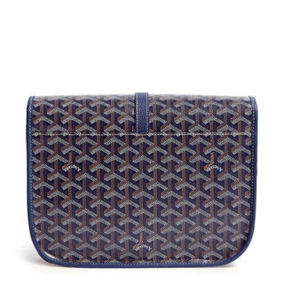 Goyard Goyardine Belvedere II Navy Blue MM Messenger Bag