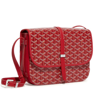 Goyard Goyardine Belvedere II Red MM Messenger Bag