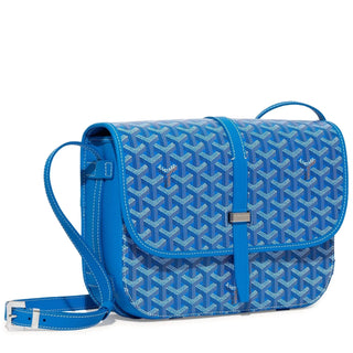 Goyard Goyardine Belvedere II Sky Blue MM Messenger Bag