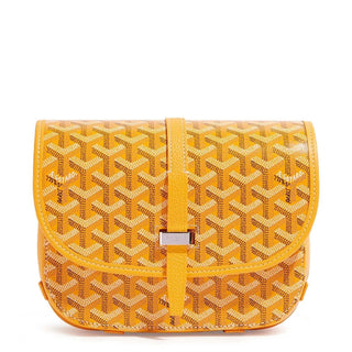 Goyard Goyardine Belvedere II Yellow PM Messenger Bag