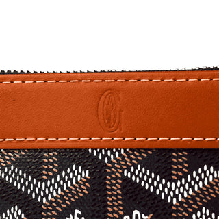 Goyard Matignon Black Tan Mini Wallet