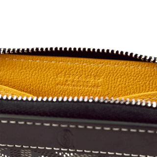 Goyard Matignon Black Tan Mini Wallet