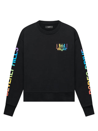 Amiri Exclusive Beverly Hills Printed Sweatshirt in Black