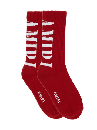 Amiri Core Logo Socks in Red