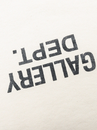 Gallery Dept Upside Down Logo Hoodie in Beige