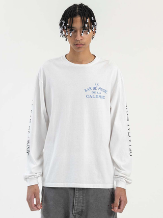 Gallery Dept Le Bar Long Sleeve T-Shirt in White