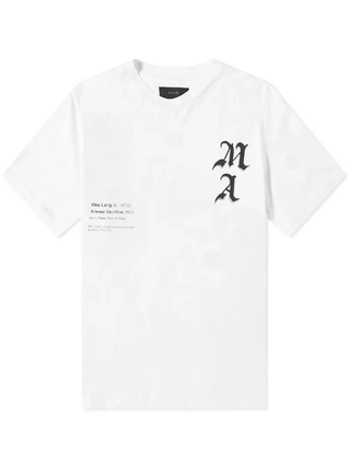 Amiri Wes Lang Checkered T-Shirt in White