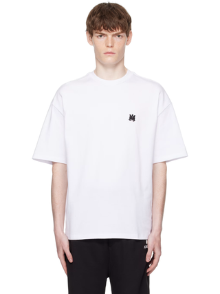 Amiri MA Logo Skater Oversized T-Shirt in White