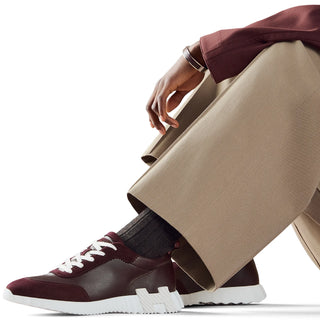 Hermes Paris Bouncing Sneaker Bordeaux