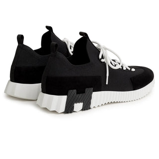 Hermes Paris Lift Slip-On Noir Blanc Sneaker
