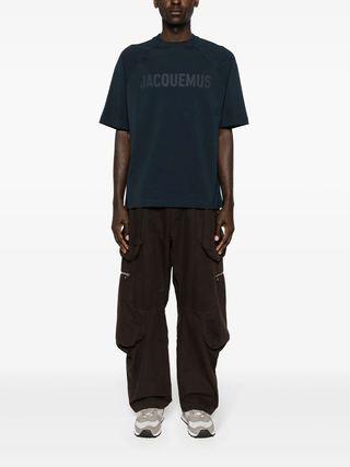 Jacquemus Le T-Shirt Typo Dark Blue