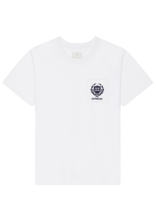 Givenchy Crest Logo T-Shirt in White