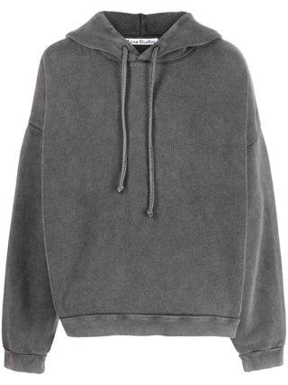 Acne Studios Logo Patch Hoodie in Faded Black