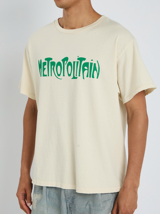 Gallery Dept Metropolitan Logo T-Shirt in Cream