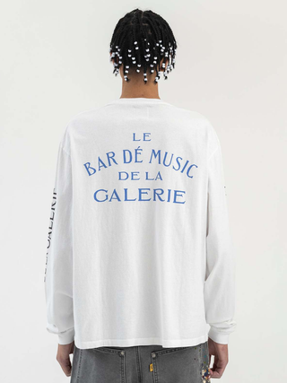 Gallery Dept Le Bar Long Sleeve T-Shirt in White