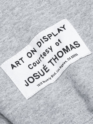 Gallery Dept Centre Logo Hoodie in Heather Grey