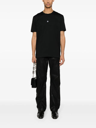 Givenchy Embroidered 4G Slim Fit T-Shirt in Black