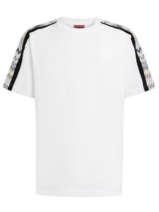 Missoni Zig Zag Sleeve T-Shirt in White