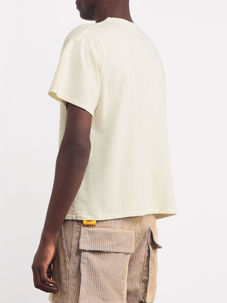 Gallery Dept Chateau Josué Script Logo T-Shirt in Cream