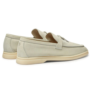 Loro Piana Summer Charms Suede Deep Ice Loafers