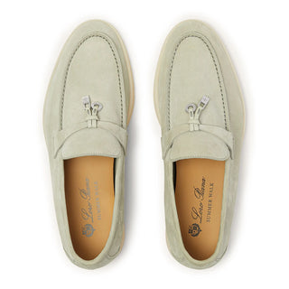 Loro Piana Summer Charms Suede Deep Ice Loafers