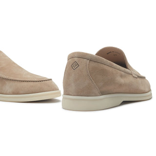 Loro Piana The Original Summer Walk Suede Beige Corda Loafers