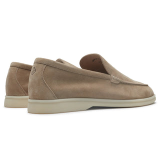 Loro Piana The Original Summer Walk Suede Beige Corda Loafers